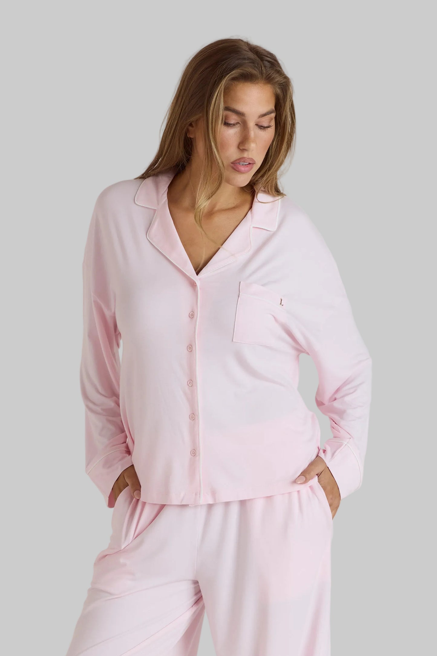 Modal Pyjama Shirt | Pink