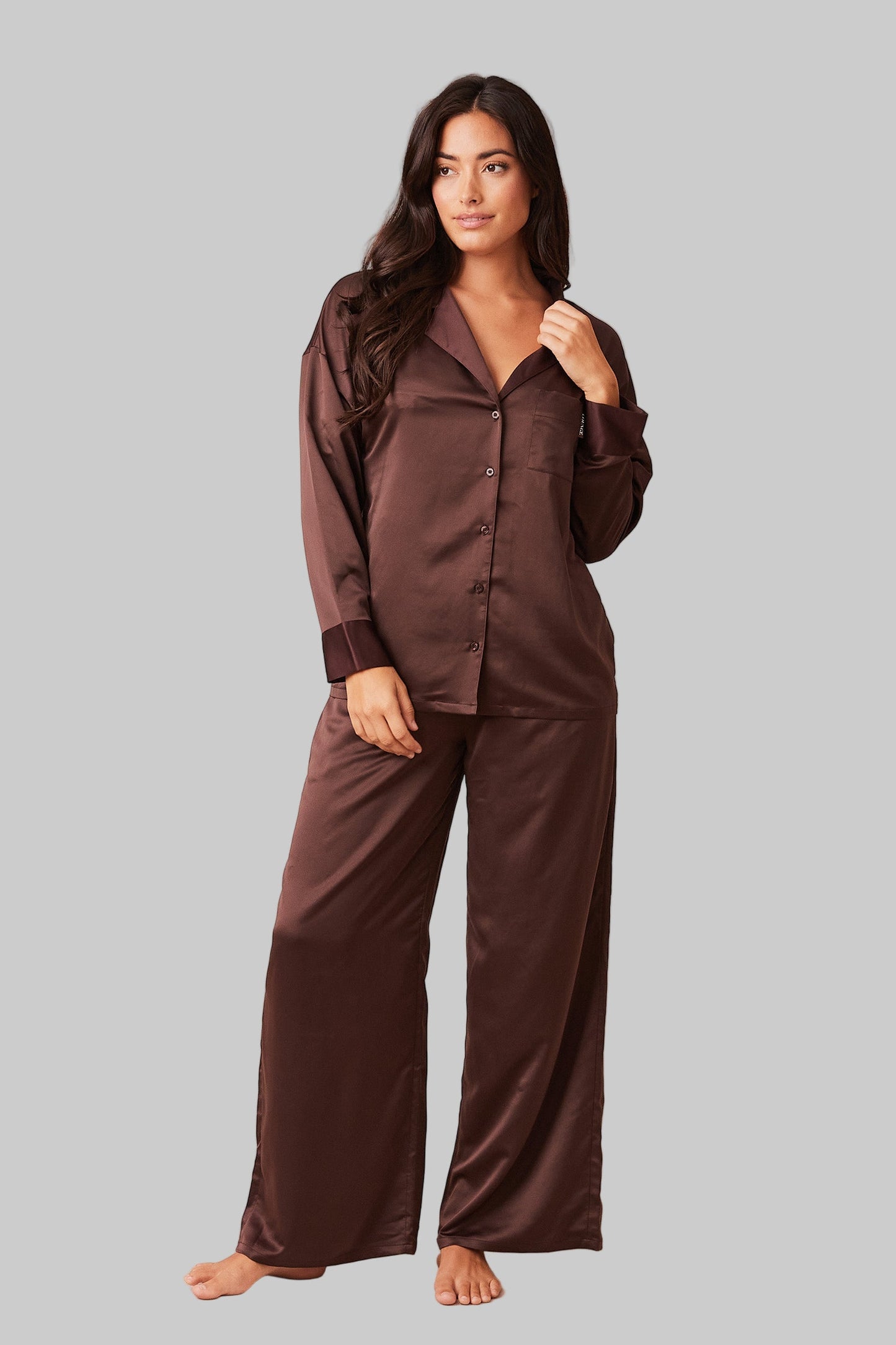 Classic Satin Pyjama Trousers | Elegant Relaxed Fit