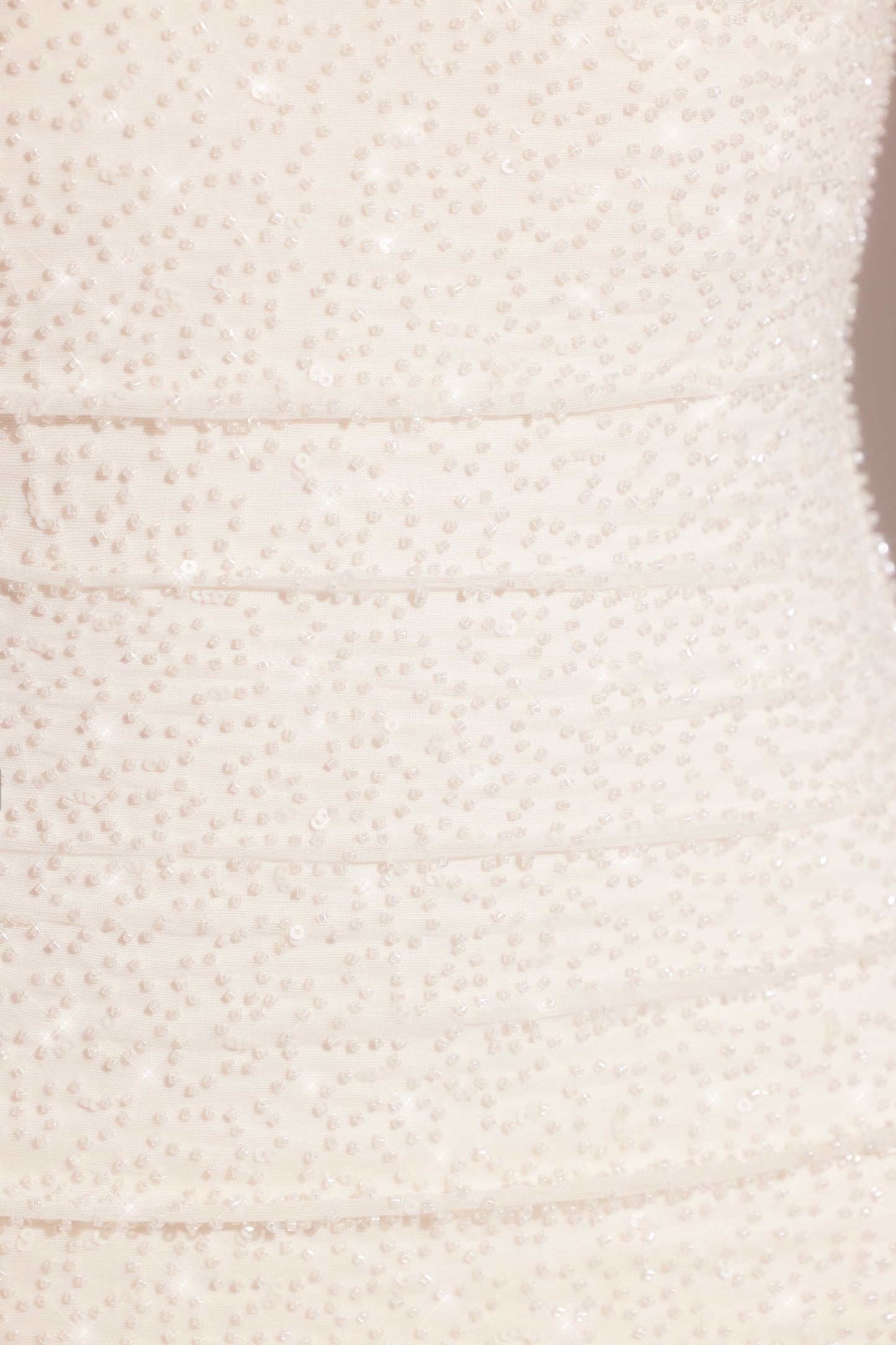 Embellished Cowl Neck Mini Dress | White