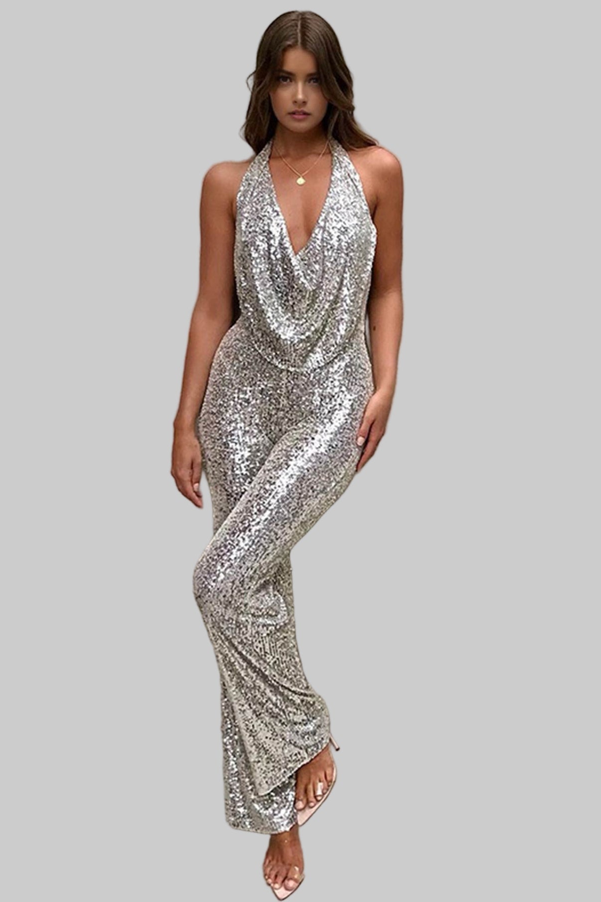 Antonette Jumpsuit | Glamorous Sequin Design