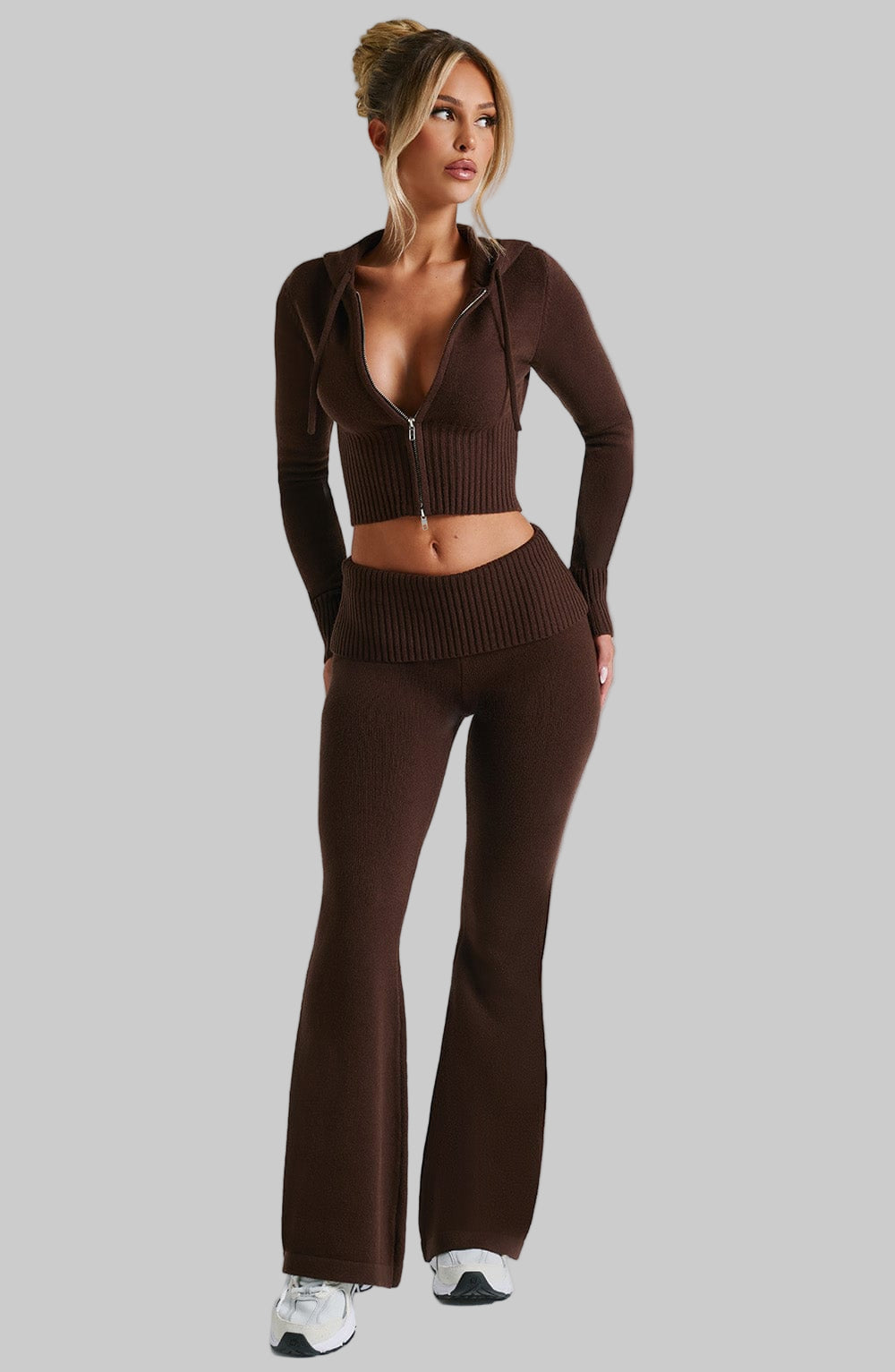 Portia Knit Pants | Ribbed Knit Trousers